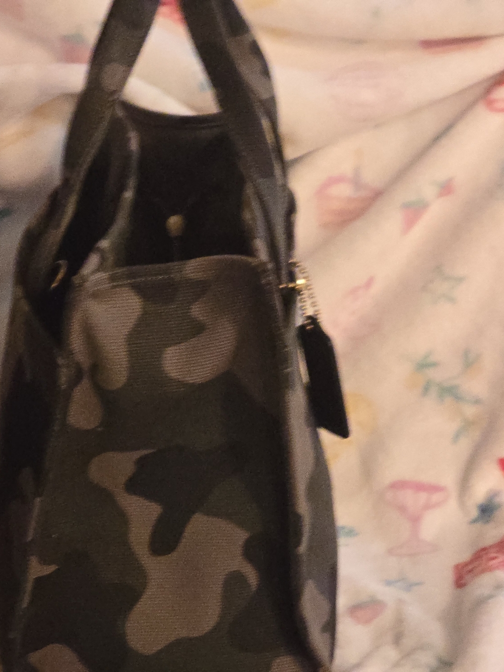 Coach Camouflage Cargo Tote - Olive and Black - Picture 5 of 7